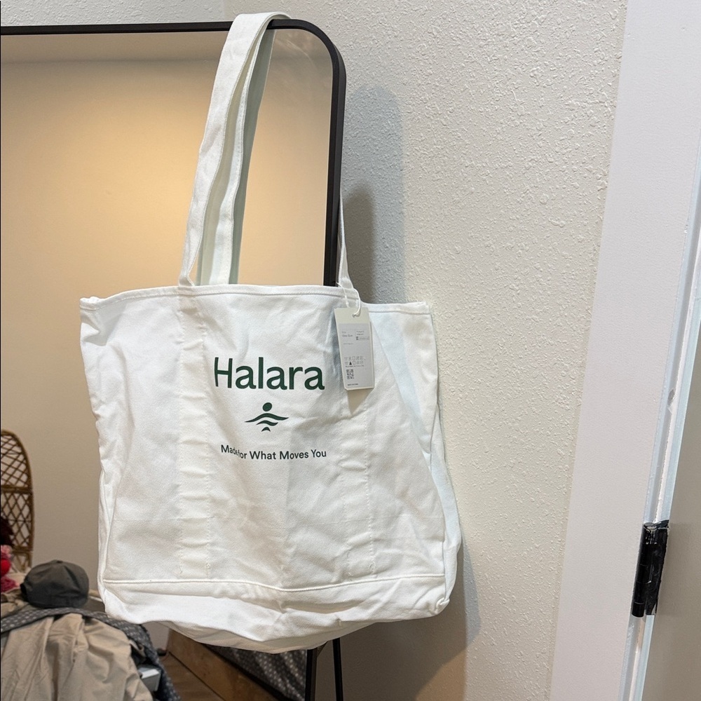 Halara White Tote Bag